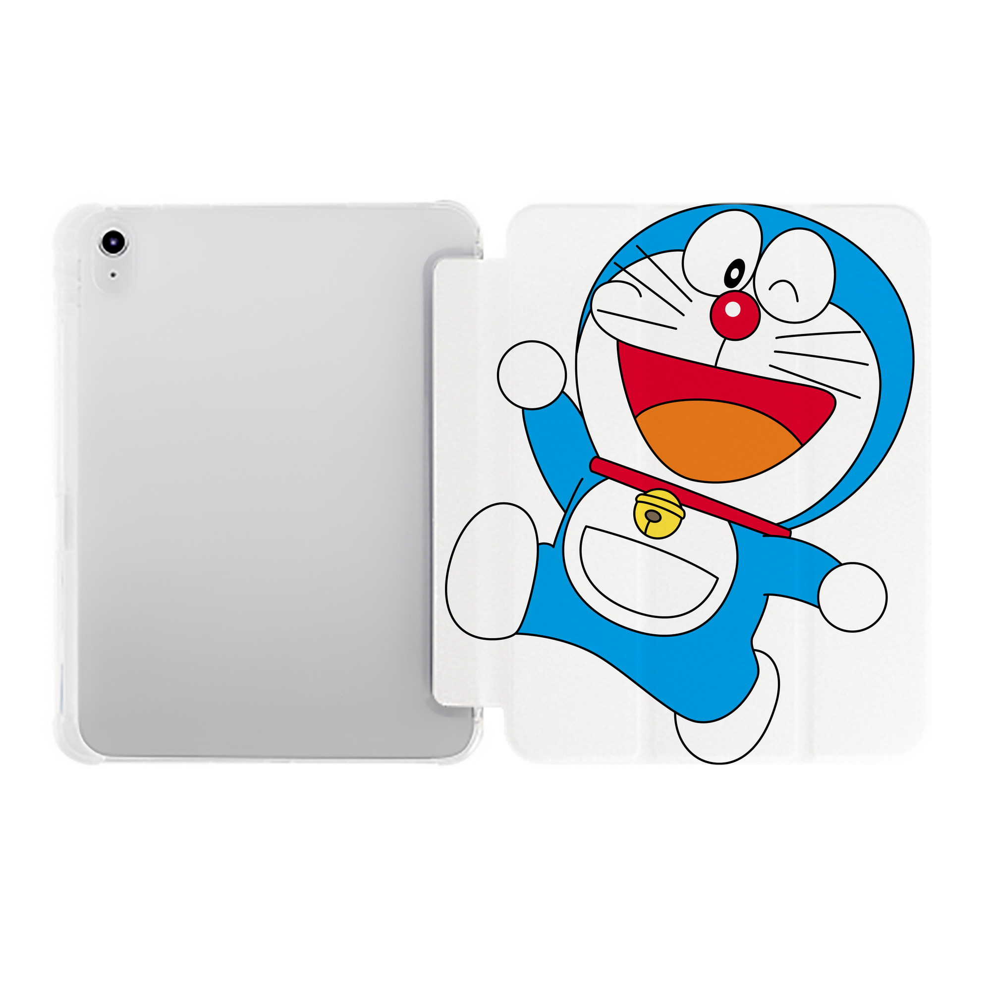 （画像用） ドラえもん Doraemon IPad ケース ペン収納付き 三つ折りスタンド PUレザー×シリコン 対応機種9.5/10.5/10.9インチ